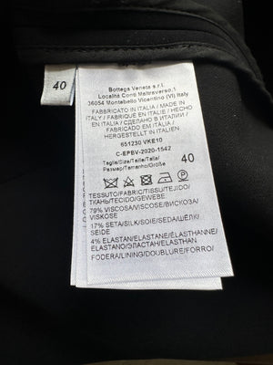 Bottega Veneta Black Sleeveless Mini Dress with Front Corset Detail Size IT 40 (UK 8)