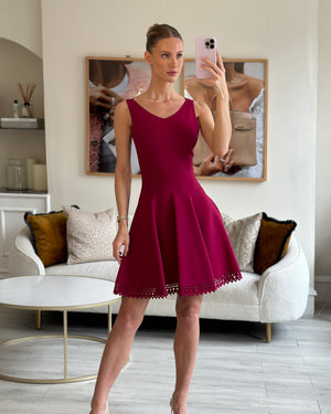 Alaïa Fuchsia Pink Sleeveless Skater Dress Size FR 38 (UK 10)