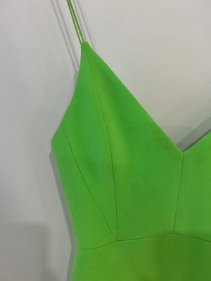 Alex Perry Neon Green Dress with Panel Detailing FR 38 (UK 10)