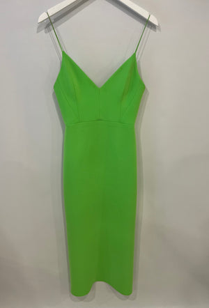 Alex Perry Neon Green Dress with Panel Detailing FR 38 (UK 10)