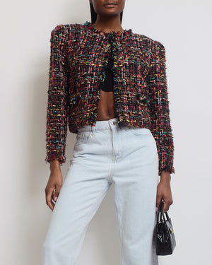 Isabel Marant Black, Multi-Colour Tweed Long-Sleeve Jacket FR 34 (UK 6)