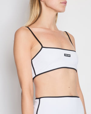 Miu Miu White Bralette with Matching Skirt Set Size IT 42 (UK 10)