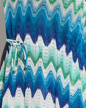 Missoni MARE Blue Zig Zag Print Two-Piece Set Size IT 40 (UK 8)