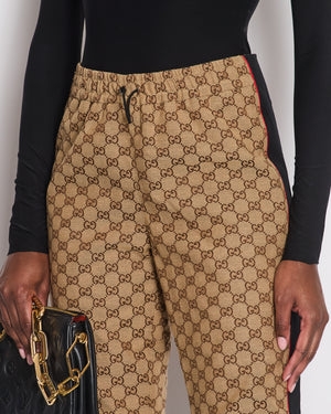 Gucci X The North Face Brown and Black Monogram Trousers with Logo IT 36 (UK 4)