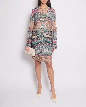 Missoni Multi-Colour Mini Dress and Belted Cardigan Set Size IT 42 (UK 10) and Size IT 38 (UK 6)IEN