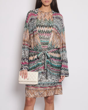 Missoni Multi-Colour Mini Dress and Belted Cardigan Set Size IT 42 (UK 10) and Size IT 38 (UK 6)IEN