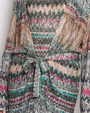 Missoni Multi-Colour Mini Dress and Belted Cardigan Set Size IT 42 (UK 10) and Size IT 38 (UK 6)IEN