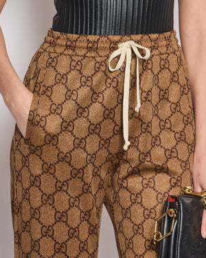 Gucci Brown GG Monogram Joggers Size XXS (UK 4)