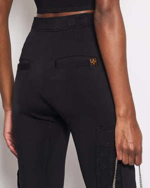 Louis Vuitton Black Monogram Ski Trousers Size FR 34 (UK 6)