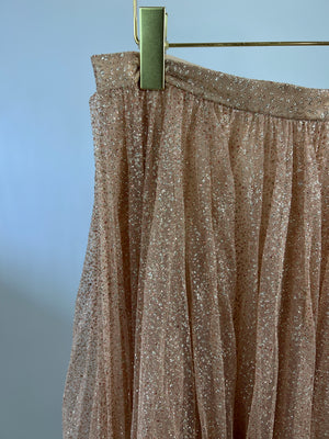 Ralph 
Russo Gold Sequin Plated Skirt Size IT 44 (UK 12)