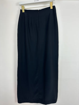 Viktoria 
Woods Black Bellagio Long Skirt Size 1 (UK 8)