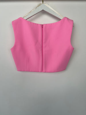 Alex Perry Hot Pink Bra-Let Top  Size UK 10