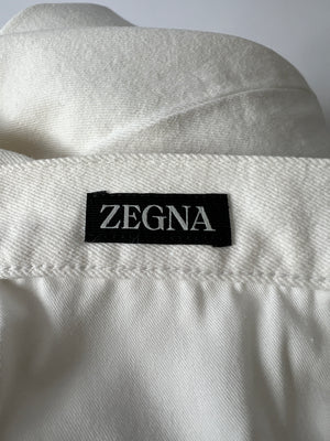 Zegna Menswear White Straight Leg Jeans Size UK 33 (EU 50)