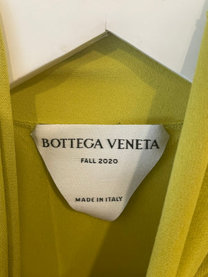 Bottega Veneta Lime Long-Sleeve Top with Turtleneck Detail Size S (UK 8)