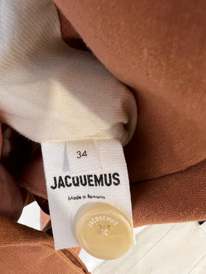 Jacquemus "L
amour" Brique Cropped Jacket and Trouser Set Size FR 34 (UK 6)