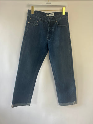 Christian Dior Blue 01 Denim Jeans with Logo J
adore Turn Up Size FR 32 (UK 4)