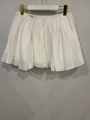 Loewe X Paula
s Ibiza White Linen Strappy Mini Skirt Size FR 36 (UK 8) RRP £1,100