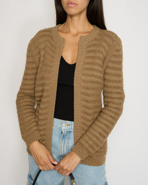 Chanel Brown Round Neck Knitted Cardigan FR 38 (UK 10)