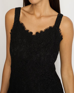 Dolce 
Gabbana Black Lace Mini Dress IT 36 (UK 4)