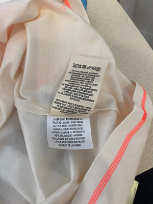 Hermès Cream and Neon Orange Jungle Love Hooded T-Shirt Size FR 36 (UK 8)