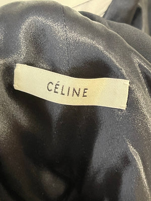 Celine Navy Lingerie Top With Lace Details Detail Size XS (UK 6)