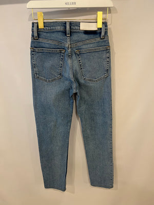 Re/Done Light Blue High-Rise Skinny Jeans Size 24 (UK 6)