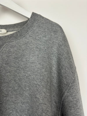 Valentino Untitled Grey Rockstud Sweater with Rockstud Details Size L (UK 10)