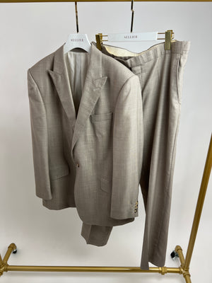 Richard James Light Beige Jacket and Trouser Suit Size 44R 
38R