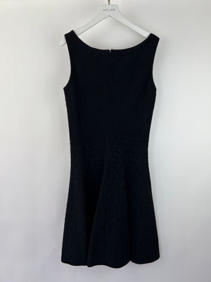 Prada Black and Navy Sleeveless A-Line Dress Size IT 40 (UK 8)