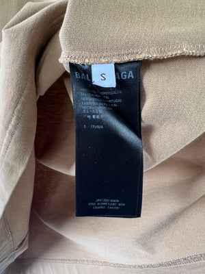 Balenciaga Brown Oversized Logo T-shirt Size S (UK 10)