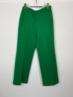 Prada Menswear Green Logo Zip-Up Jacket and Joggers Tracksuit Set Size S/M