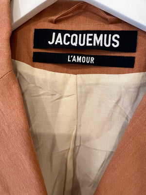 Jacquemus "L
amour" Brique Cropped Jacket and Trouser Set Size FR 34 (UK 6)