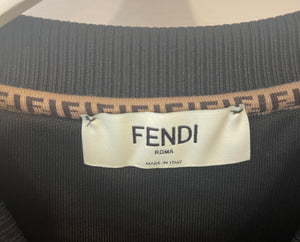 Fendi Black Technical Round-Neck Sweater Size M (UK 10)