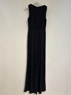 Zimmermann Black Jumpsuit with Ruched Detail Size 0 (UK 8)