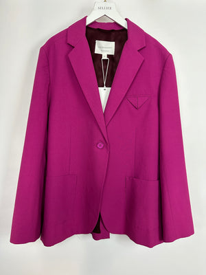 Viktoria 
Woods Grape Purple Blazer with Triangle Detail Size 3 (UK 12)