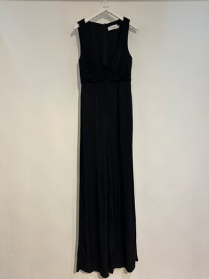 Zimmermann Black Jumpsuit with Ruched Detail Size 0 (UK 8)