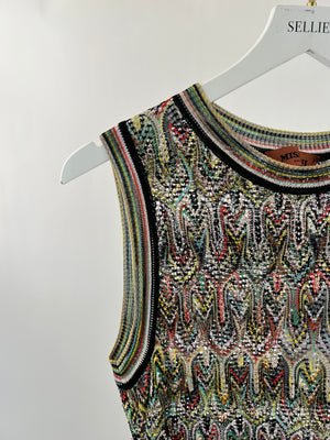 Missoni Multicoloured Two Piece Set with Matching Vest IT 42/44 (UK 10/12)