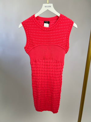 Chanel Pink Textured Sleeveless Mini Dress Size FR 36 (UK 8)