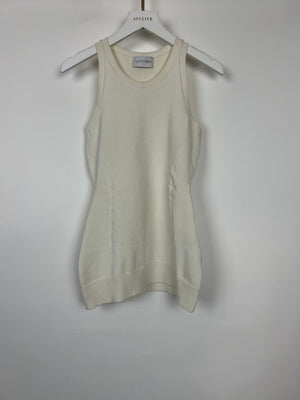 AZFACTORY Beige Sculpted Tank Top Size S (UK 6)