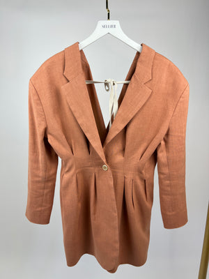 Jacquemus Orange L
Amour Tailored Blazer with Tie Back Detail FR 36 (UK 8)