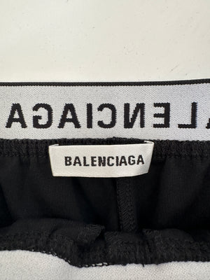 Balenciaga Black Leggings With Zip Pockets and Elasticated Logo Waistband Size FR 34 (UK 6)