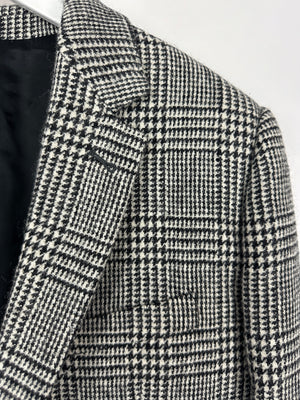 Celine Black 
White Menswear Houndstooth Blazer FR 50 (UK 40)