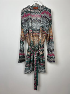 Missoni Multi-Colour Mini Dress and Belted Cardigan Set Size IT 42 (UK 10) and Size IT 38 (UK 6)IEN