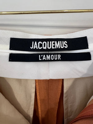 Jacquemus "L
amour" Brique Cropped Jacket and Trouser Set Size FR 34 (UK 6)