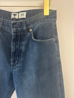 Christian Dior Blue 01 Denim Jeans with Logo J
adore Turn Up Size FR 32 (UK 4)