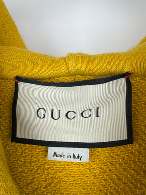 Gucci Menswear Yellow "MODERN FUTURE" Tiger Hoody Size L (EU 50)