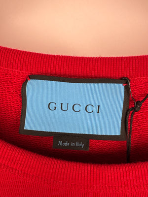 Gucci Menswear Red GG Ghost Long Sleeve Jumper Size L (EU 50)