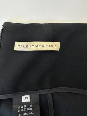 Balenciaga Black Shorts with Pannel Detailing Size FR 34 (UK 6)