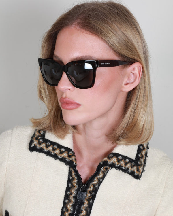 Balenciaga Brown Tortoiseshell Wayfair Sunglasses