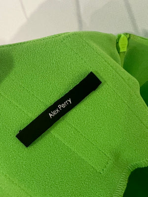 Alex Perry Neon Green Dress with Panel Detailing FR 38 (UK 10)